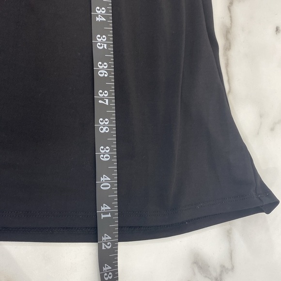 Avenue Midi Dress Women‎ Size 26/28 Plus Black Ruched Detail Flowy Short Sleeve - Picture 13 of 13